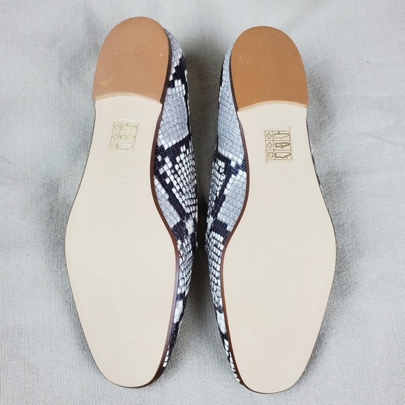 J. CREW Cecile Smoking Snake Embossed Flats 7.5 - Picture 8 of 11